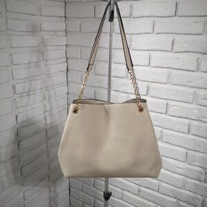 Seven Days Lifestyle & Dreams Beige Faux Leather Lined Handbag